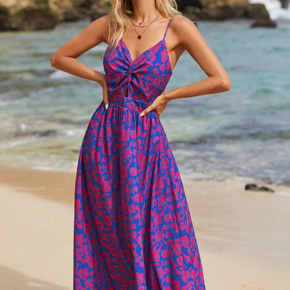 Floral Spaghetti Strap Dress